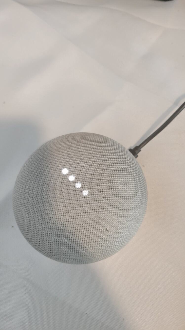 Google Home Mini 1st Gen H0A Smart Speaker Chalk Gray White Tested Working